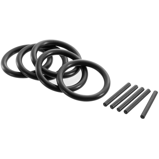 Facom E042401 black rubber O-ring and rod set, product photography on white background.