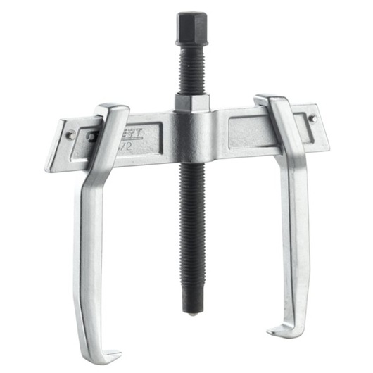 Facom E096003 two-jaw gear puller tool front angle, metal construction, photography on white background.