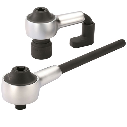 Facom E100103 torque multiplier set with silver and black finish, shown on white background, side and angled views.
