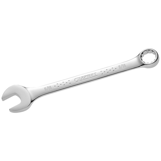 Facom E113235 combination wrench with chrome finish, 11/16 size, side angle on white background.