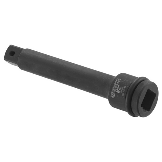 Facom E113618 impact socket extension, black steel, tool category, angled view on white background