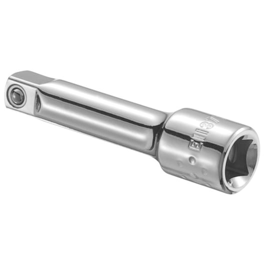 Facom E113771 chrome extension bar, side angle, white background, socket accessory tool.