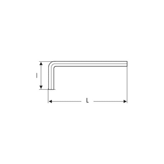 EXPERT by FACOM® 6mm Short Hexagonal Key Metric