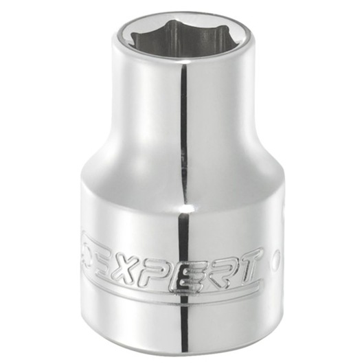 Facom E117086 chrome socket, six-point, Expert branding, photographed upright on white background.