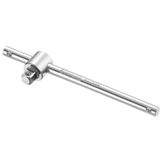 Facom E117355 chrome sliding T-handle socket wrench, side view on white background.