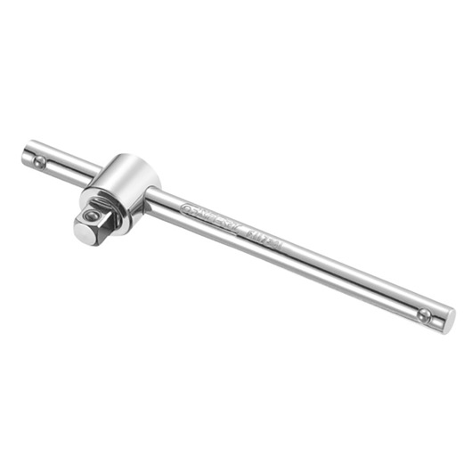 Facom E117361 T-handle sliding bar for sockets, polished chrome finish, side view on white background.