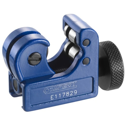 Facom E117829 blue pipe cutter tool, angled view on white background.