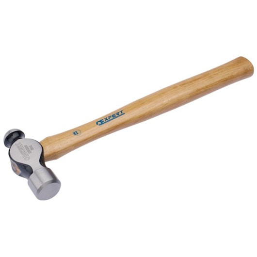 Facom E150108 ball peen hammer with wooden handle, side angle, Expert logo visible.