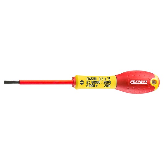 EXPERT by FACOM® Screwdriver for slotted head screws 3.5x75 mm Insulated 1000V