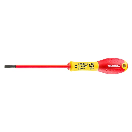 EXPERT by FACOM® Screwdriver for slotted head screws 4x100 mm Insulated 1000V