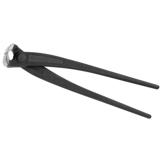 Photo of Facom E184181 end cutting nipper pliers, black metal, angled view on white background.