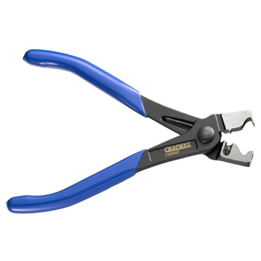 Facom E200507 wire stripper pliers with blue handles, angled view on white background.