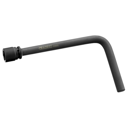 Facom E201123 L-shaped black socket wrench, side angle, tool for automotive or mechanical use.