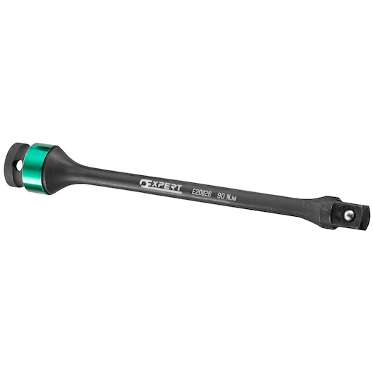 Facom E201126 extension bar with black finish and green ring, photographed on white background, tool category.