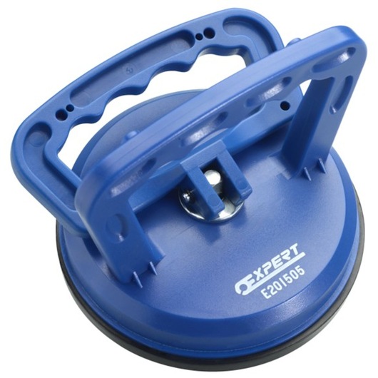 Facom E201505 blue plastic suction cup lifter, angled view on white background.