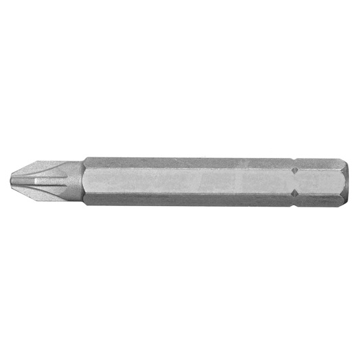Facom ED_112 screwdriver bit, silver color, hexagonal shank, photographed on white background, side view.