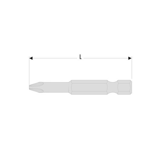Standard Bits Series 6 for Pozidriv® Screws PZ1