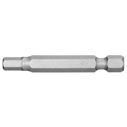 Facom EH_606 hexagonal steel bit, side view, silver color, tool photography category.