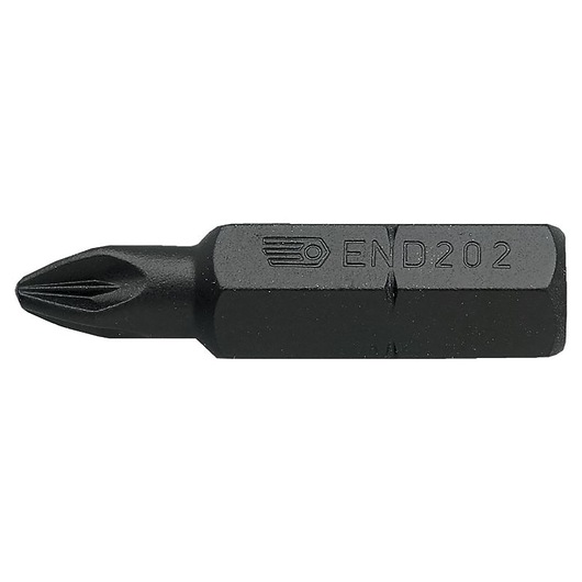 Facom Philips screwdriver bit, black, side view, showing engraved END_202 SKU.