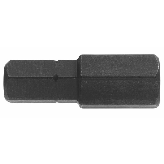 Facom ENH_304 black hexagonal socket adapter side view, metal construction, white background.