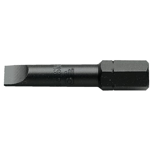Facom ENS_205_5 flat screwdriver bit, black steel, side angle, tool category.
