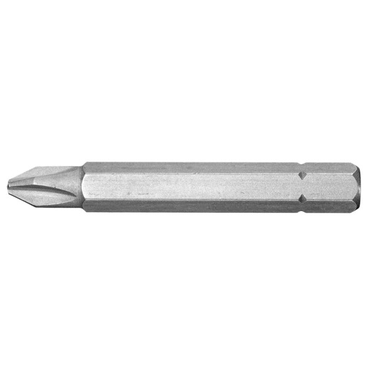 Facom EP_111 screwdriver bit, silver hexagonal shaft, Phillips head, side view, white background.
