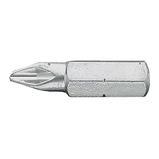 Facom EP_203 Phillips screwdriver bit, silver metal, side view on white background.