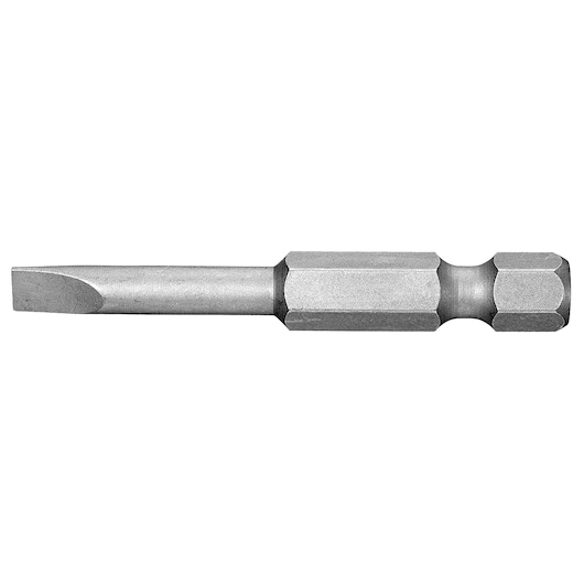 Facom ES_625_5 screwdriver bit, silver metal, hex shank, side angle, white background.