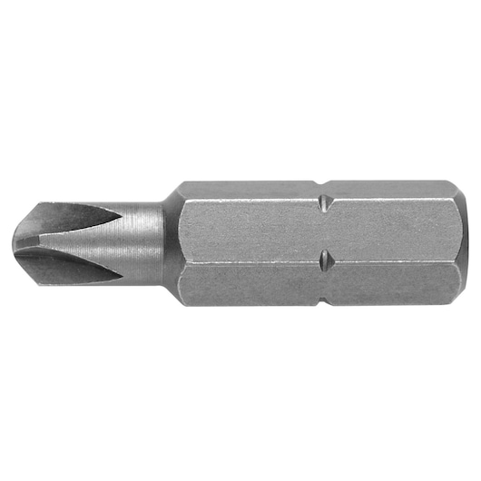 Facom ETORM.205/16 Phillips screwdriver bit, metallic silver, close-up on white background.