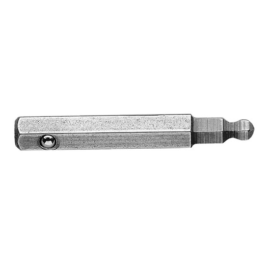Facom hex drive socket adaptor ETS_002_5, metal, side view on white background.