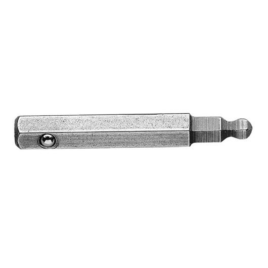 Facom hex drive adapter ETS_002, silver metal, photographed on white background, product side view.