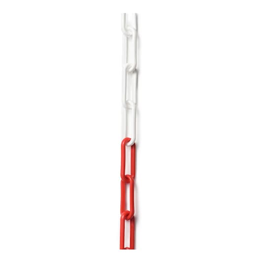 Facom EVCH-RN chain with alternating white and red links, vertical front angle on white background.