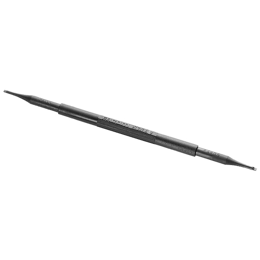 Facom HT_2X2_4 black double-ended precision tool, photography, side angle on white background.