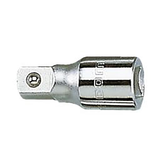Facom J_208 socket adapter, chrome finish, shown side view on white background.