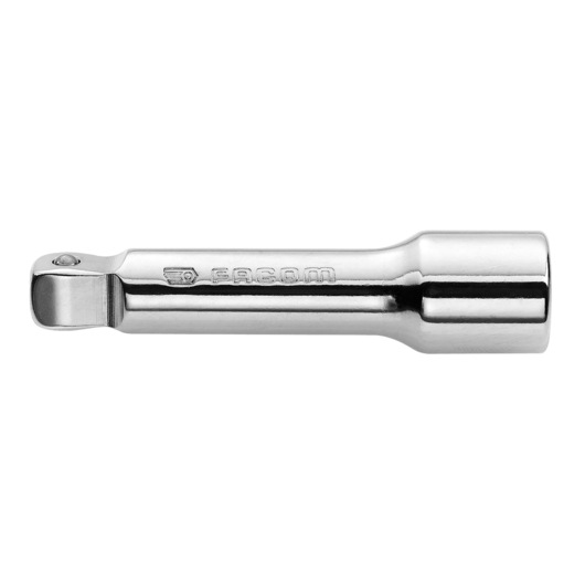 Facom J_209S chrome extension bar, side angle, tool category, smooth metallic finish.