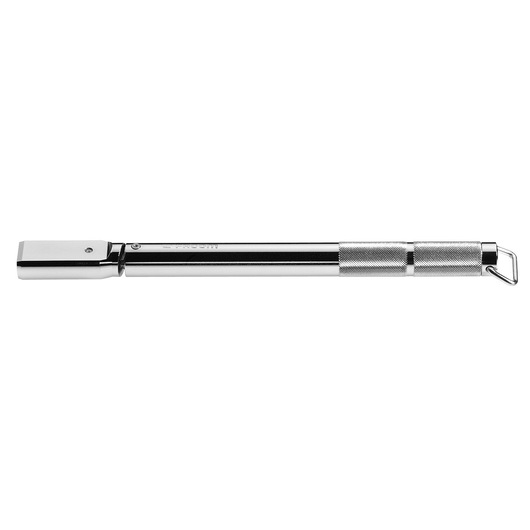 Facom J_446-50 chrome-plated breaker bar with knurled handle, side view on white background