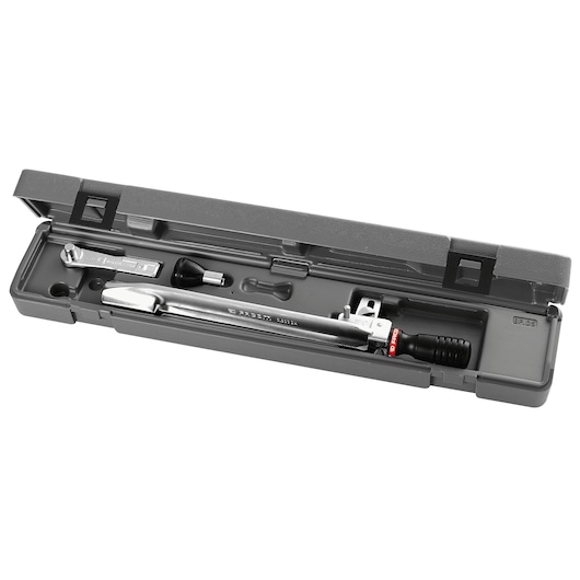 3/8 Manual reset torque wrench with square drive and handle, range 20-100Nm
