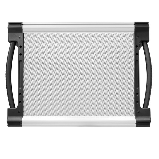 Facom JET.6M3A metal tool tray with black handles, top view, white background.