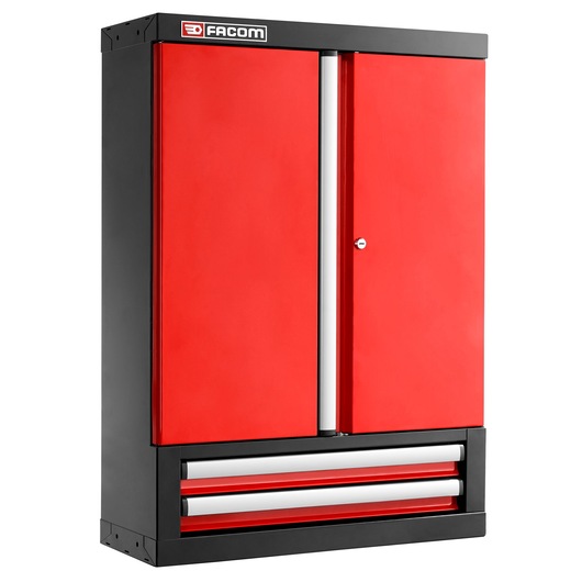 JLS3 TOP UNIT FULL DOORS 2 DRAWERS RED