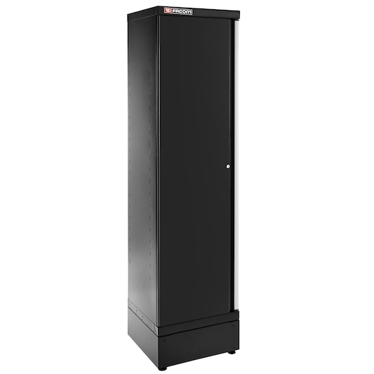 Facom JLS3-A500PPBS tall black metal storage cabinet, front angle on white background.