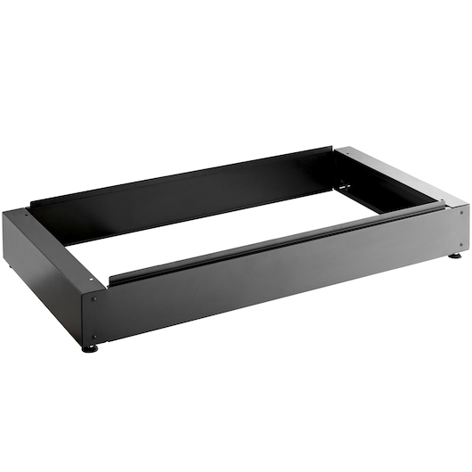 Facom JLS3-BASEMBD rectangular black metal base for workshop storage, angled view on white background.