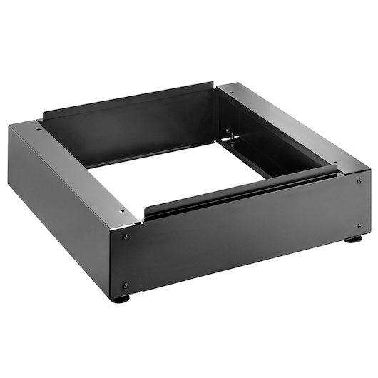 Facom JLS3-BASEMBS black metal rectangular base frame, photographed at an angle on white background.