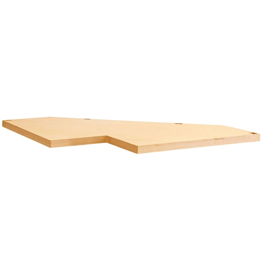 Facom JLS3-MBSCSW wooden worktop with L-shape, photographed on white background.