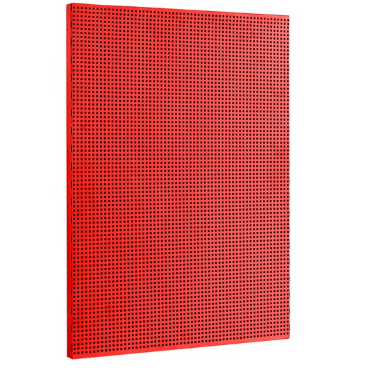 Photo of Facom JLS3-PAV1 red perforated metal tool board, angled on white background.