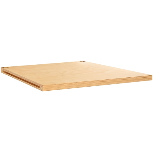 Facom JLS3-PB1 wooden shelf panel with light natural finish, photographed at an angle on white background.