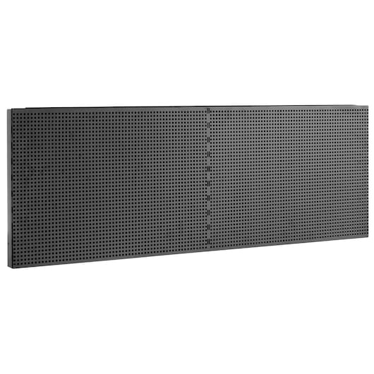Facom JLS3-PPAV2BS black metal perforated tool panel, wide front angle on white background.