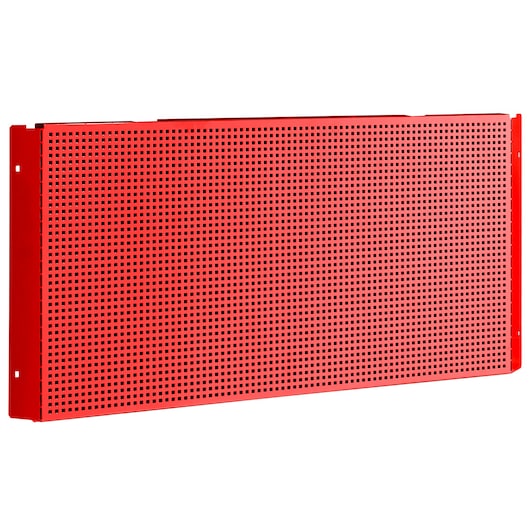 Facom JLS3-PPAVA red perforated metal tool panel, angled view, photography.