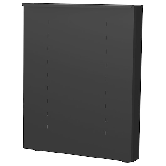 Facom JLS3-PSB black metal tool storage panel, front angle, photography on white background.