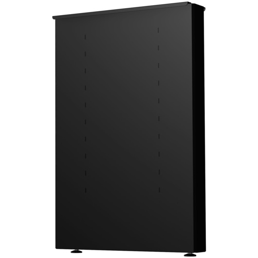 Facom JLS3-PSH black metal storage cabinet, front angle, with adjustable feet and clean surface.