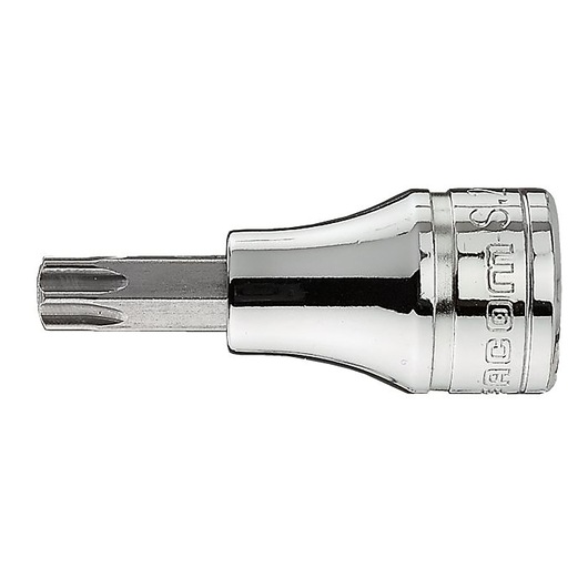 Facom Torx socket bit, chrome finish, photography on white background, JX_50.